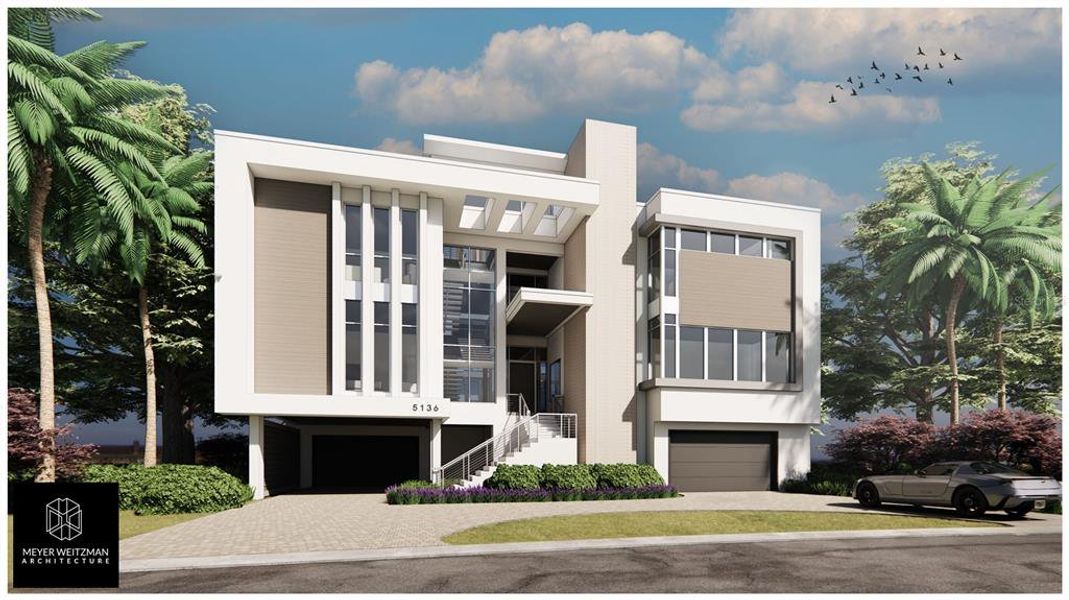 Front exterior of a new home in , St. Petersburg, FL, highlighting curb appeal (Image 1).