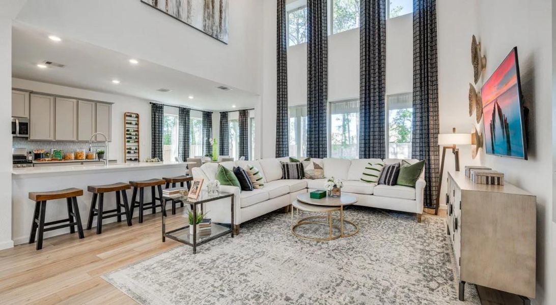 Furnished interior view inside a new home in Samara, League City (Image 4).