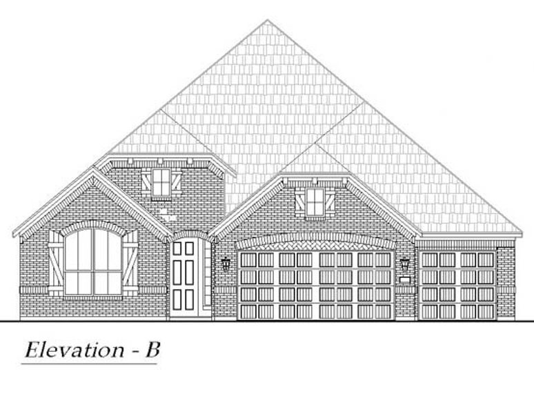 Exterior rendering of this home design in Las Lomas, Forney, TX (Image 8). Exterior rendering of this home design in Las Lomas, Forney, TX (Image 8).