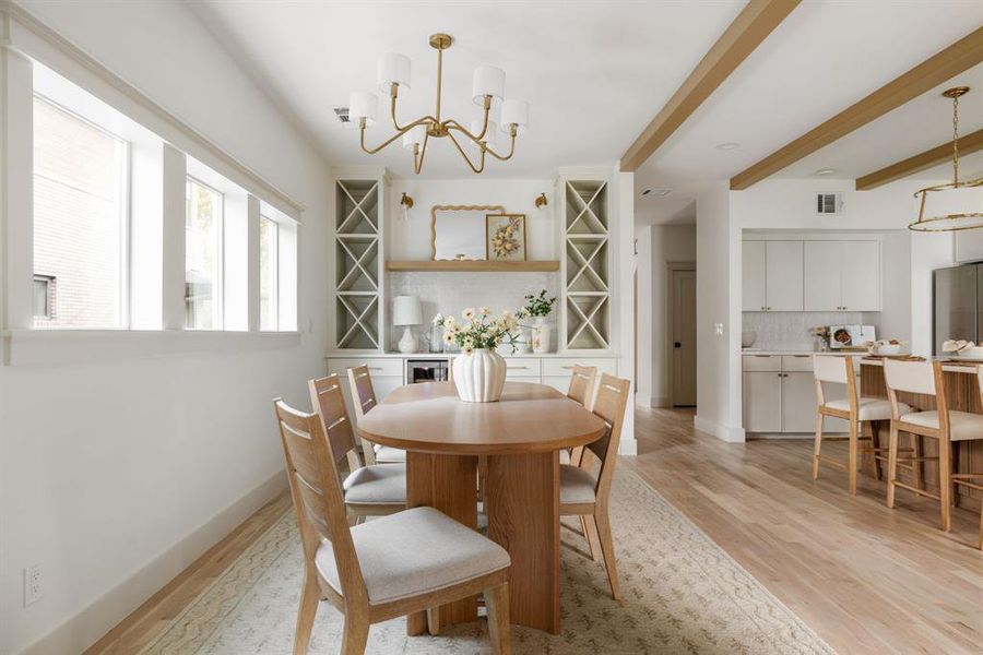 Furnished interior view inside a new home in , Dallas (Image 26).
