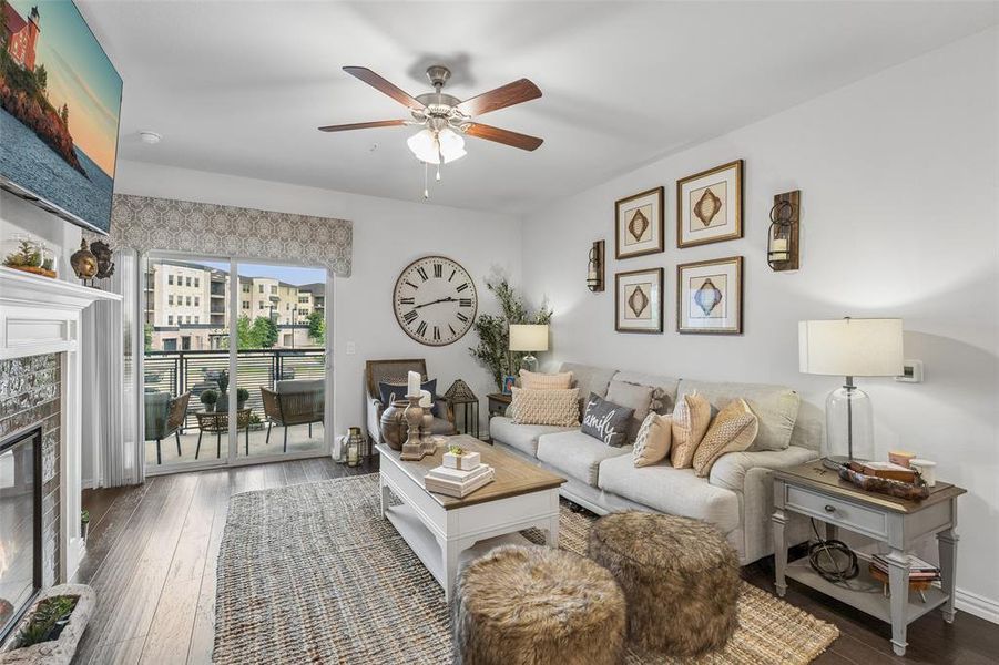 Furnished interior view inside a new home in Gatherings® at Twin Creeks, Allen (Image 5).