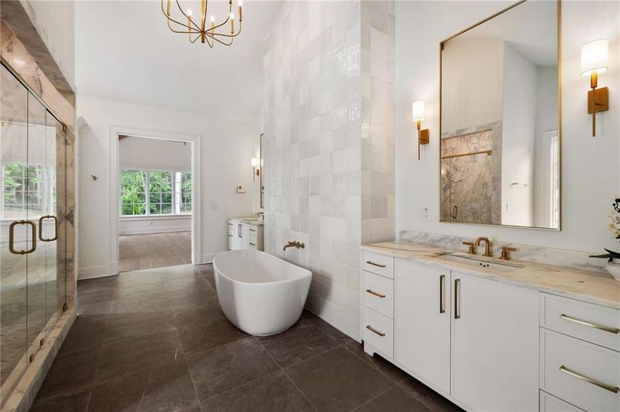Furnished interior view inside a new home in , Atlanta (Image 19).