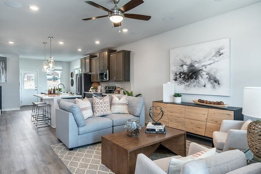 Furnished interior view inside a new home in Longview, Del Valle (Image 8).