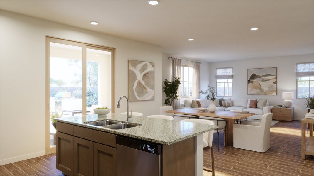 Representative furnished interior of a home built from the 2 by Risewell Homes in Bella Storia, Gilbert (Image 6). Representative furnished interior of a home built from the 2 by Risewell Homes in Bella Storia, Gilbert (Image 6).