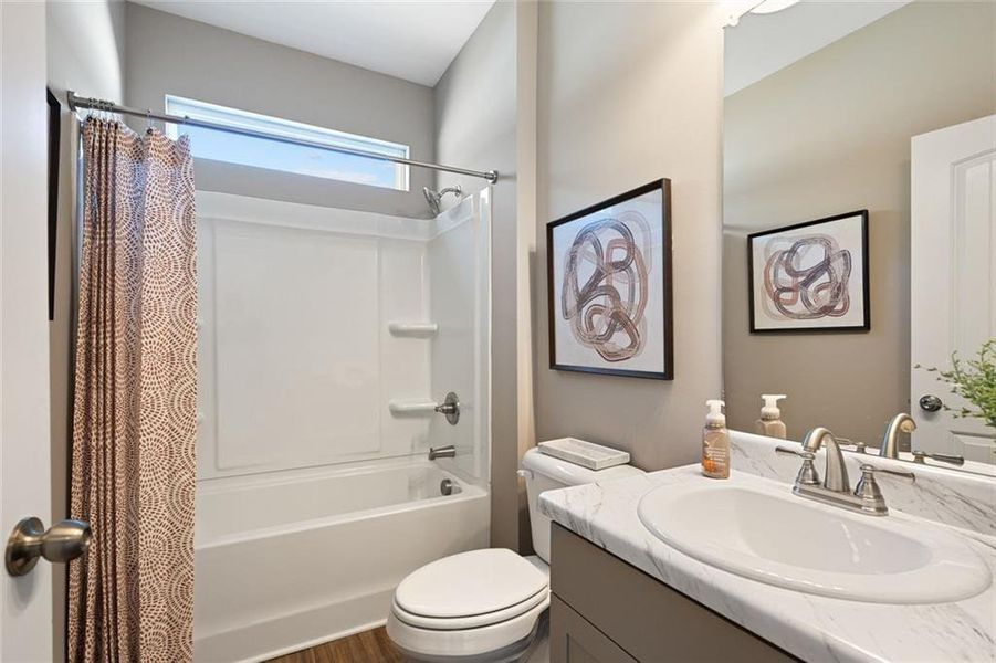 Furnished interior view inside a new home in Evergreen at Lakeside, Temple (Image 10).
