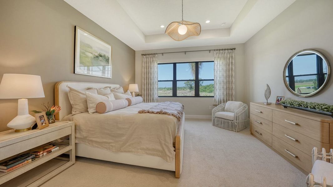 Furnished interior view inside a new home in SkySail Real Estate and Homes for Sale in Naples, FL - Neal Communities, Naples (Image 12).