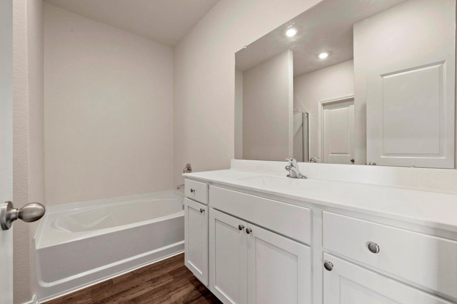 Furnished interior view inside a new home in Vacek Country Meadows, Richmond (Image 4).