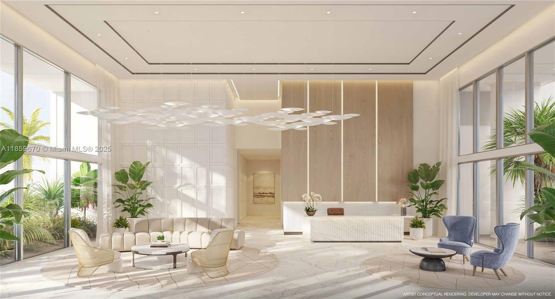 Furnished interior view inside a new home in , Fort Lauderdale (Image 4).