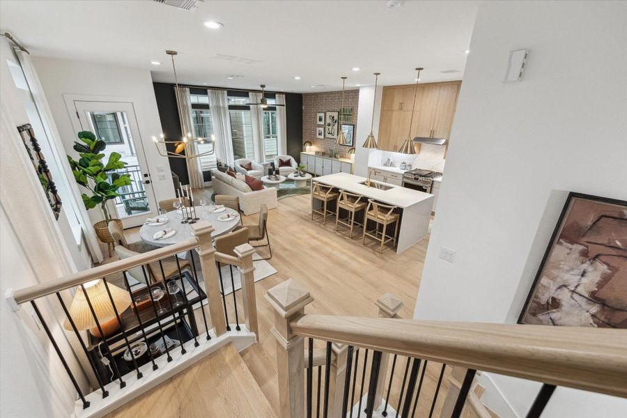Furnished interior view inside a new home in Thornton Oaks, Houston (Image 12).