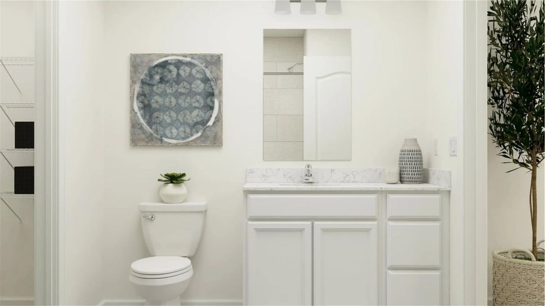 Furnished interior view inside a new home in Rancho Del Cielo, Jarrell (Image 20).