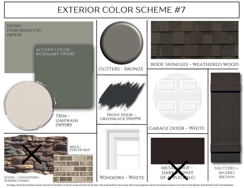 Sample of building materials used in homes in Enclave at Belmont, Belmont (Image 17).
