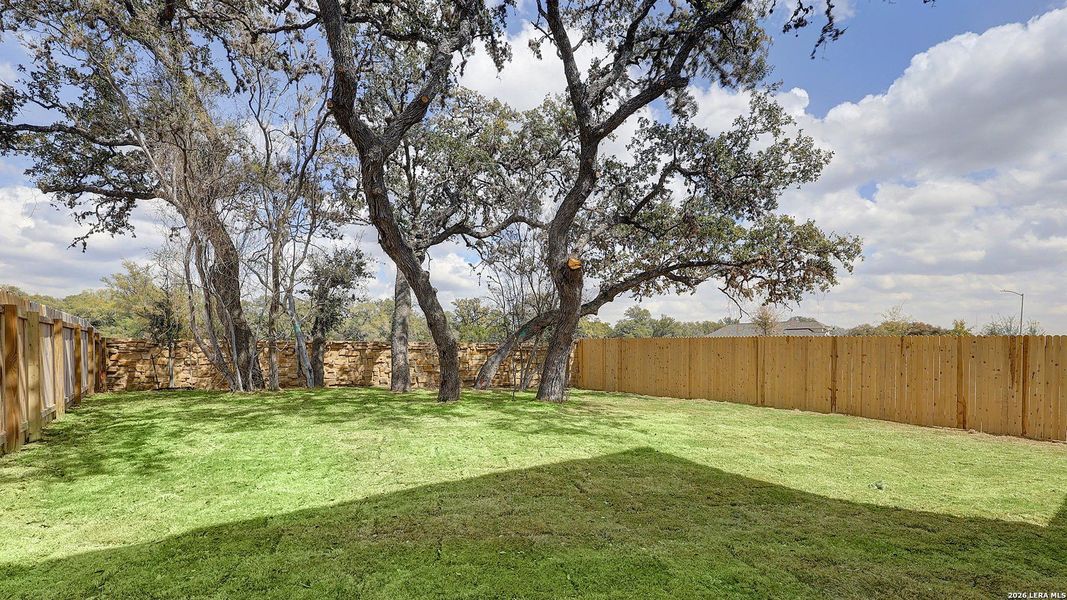 Exterior details and patio area of a home in Kallison Ranch, San Antonio (Image 4).