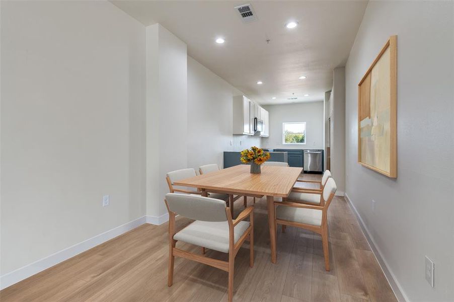 These photos are of 508 S OConnor. Please note that the buyer can make selections for items such as cabinets, faucets, tile, countertops, and other finishes.