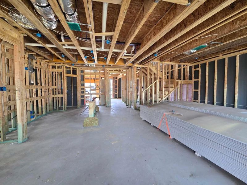 Open Kitchen-Living Room Construction Progress