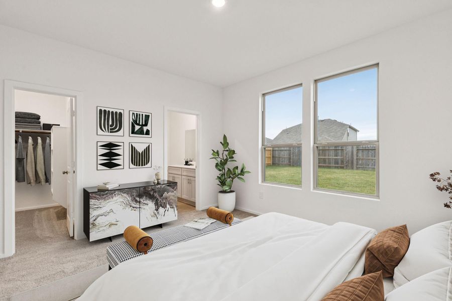 Furnished interior view inside a new home in Mavera, Conroe (Image 8).