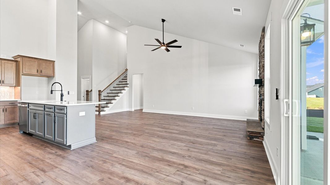 Inviting breakfast area with a seamless connection to the kitchen for everyday living located in Inman, SC