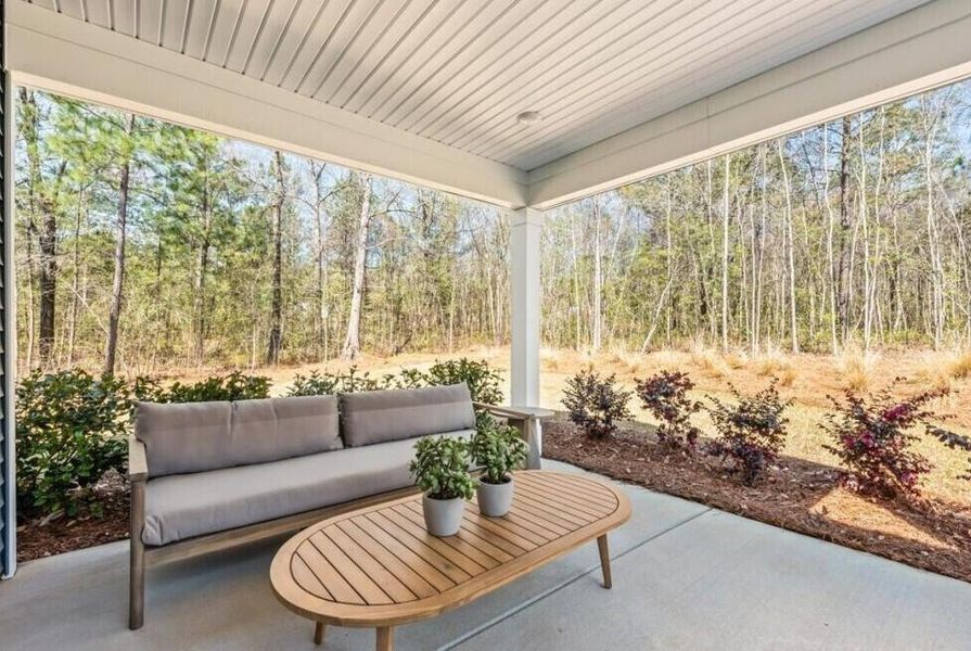 Furnished interior view inside a new home in Cedar Glen Preserve, Huger (Image 10). Furnished interior view inside a new home in Cedar Glen Preserve, Huger (Image 10).