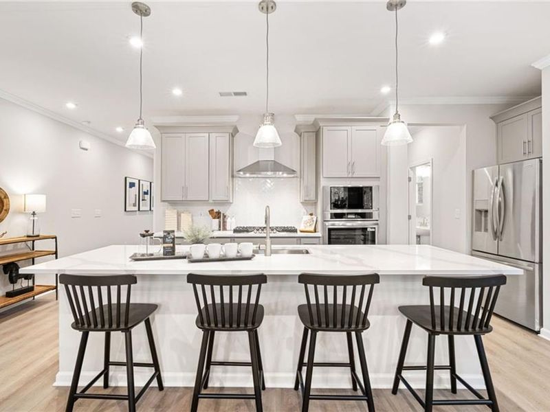 Furnished interior view inside a new home in Lake Shore, Winder (Image 8).