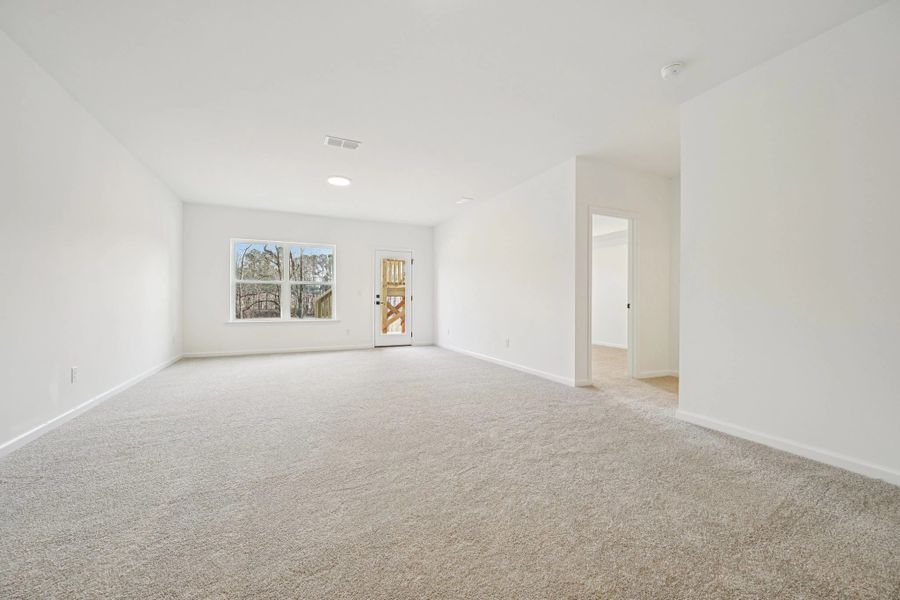 Basement Rec Room featuring the AW Collection® Artisan - Relaxed and real with space to create and play.