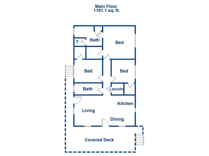 2D floor plan layout of this home in , Hendersonville, NC (Image 3).