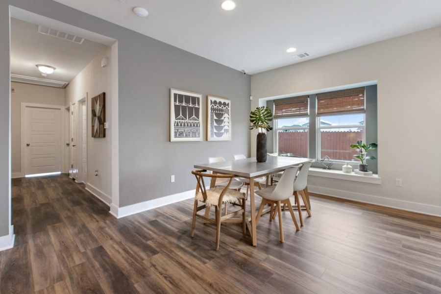 Furnished interior view inside a new home in Village At Manor Commons, Manor (Image 7).