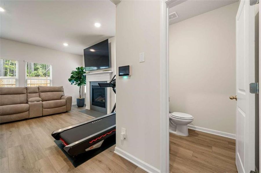 Furnished interior view inside a new home in Creekside at Oxford Park, Fairburn (Image 21).