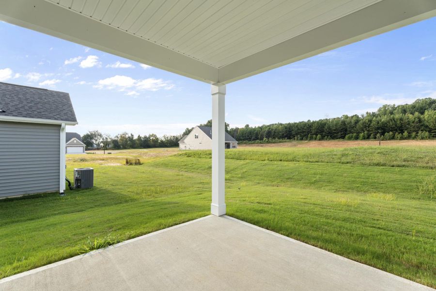 Front exterior of a new home in Hopewell Garden, Winston-Salem, NC, highlighting curb appeal (Image 24). Front exterior of a new home in Hopewell Garden, Winston-Salem, NC, highlighting curb appeal (Image 24).
