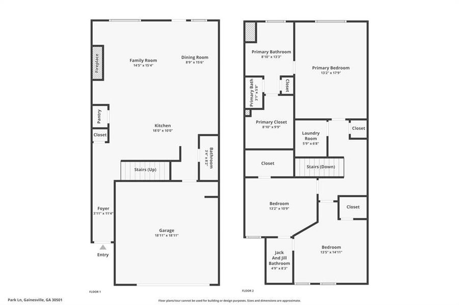2D floor plan layout of this home in , Gainesville, GA (Image 5).