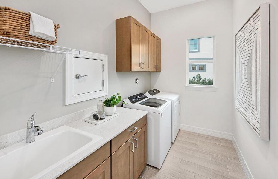 Enhanced Laundry Room Example Enhanced Laundry Room Example