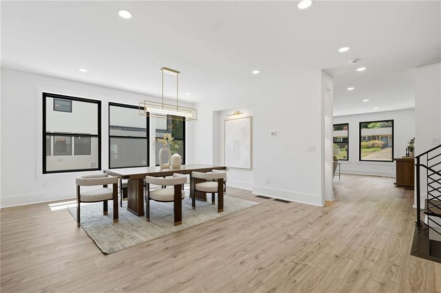 Furnished interior view inside a new home in , Roswell (Image 8).