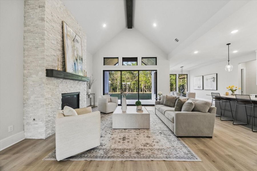 Furnished interior view inside a new home in , Fulshear (Image 33).