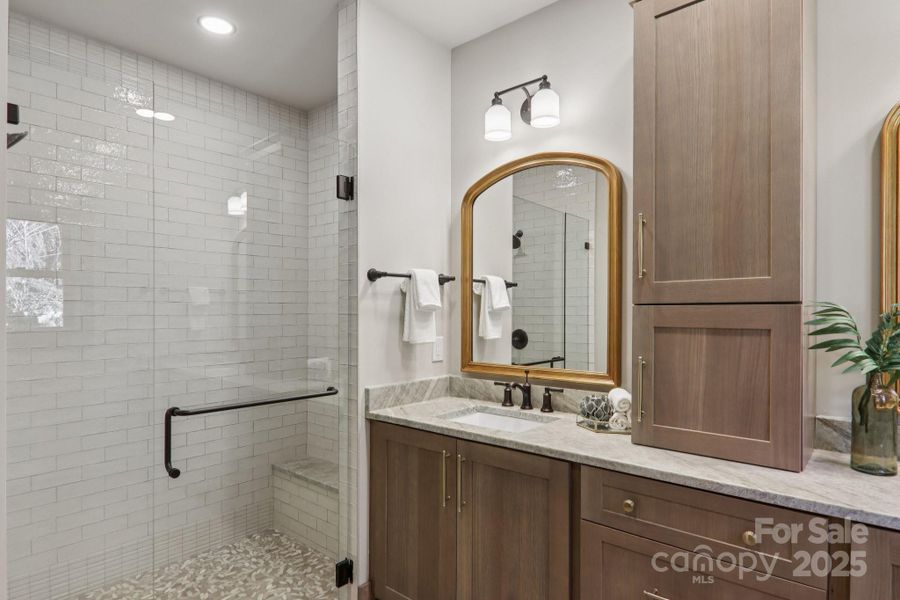 Furnished interior view inside a new home in , Maggie Valley (Image 17).