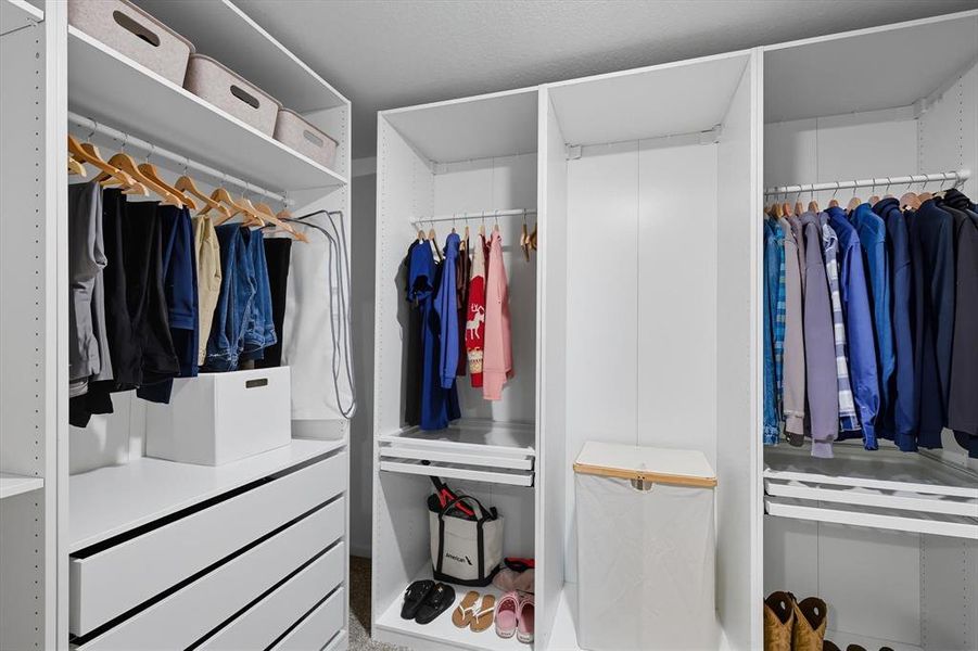 View of spacious closet