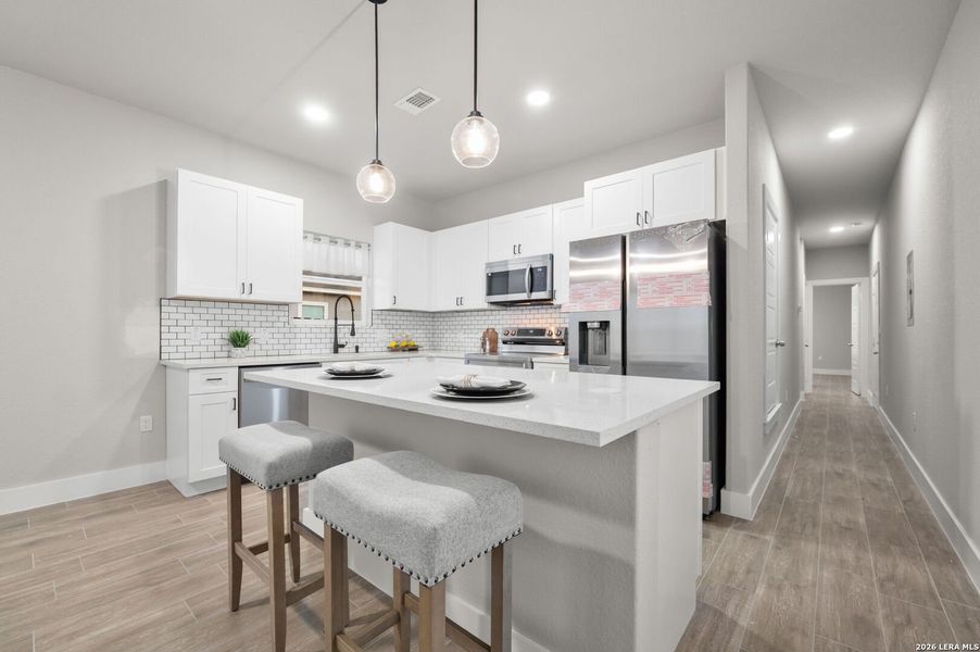 Furnished interior view inside a new home in , San Antonio (Image 12). Furnished interior view inside a new home in , San Antonio (Image 12).