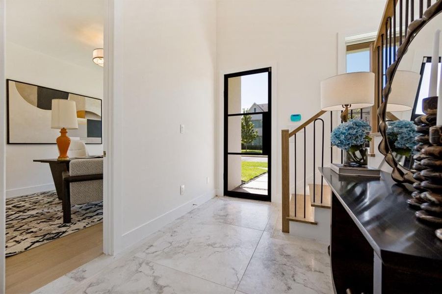 Furnished interior view inside a new home in , Dallas (Image 15).