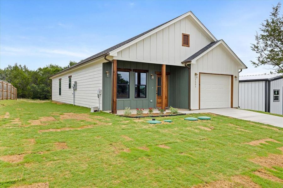 Exterior details and patio area of a home in , Granbury (Image 24). Exterior details and patio area of a home in , Granbury (Image 24).