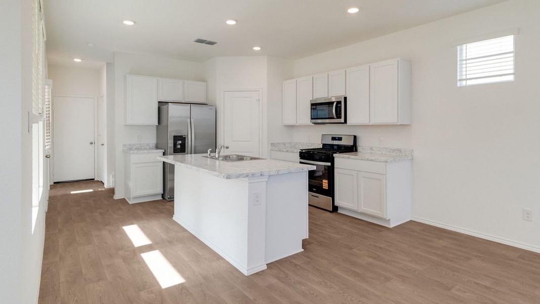 Furnished interior view inside a new home in Valverde, Bastrop (Image 4). Furnished interior view inside a new home in Valverde, Bastrop (Image 4).