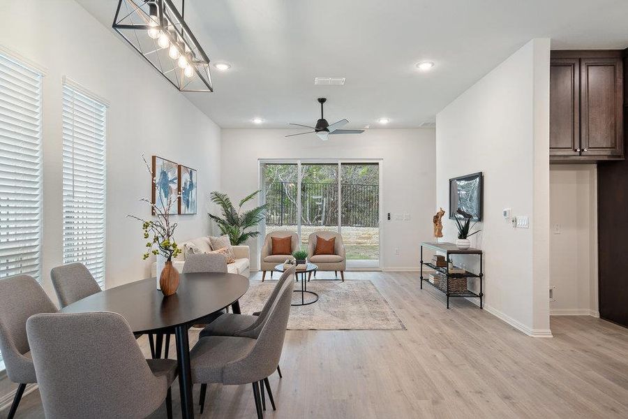 Furnished interior view inside a new home in Foxfield, Austin (Image 14).