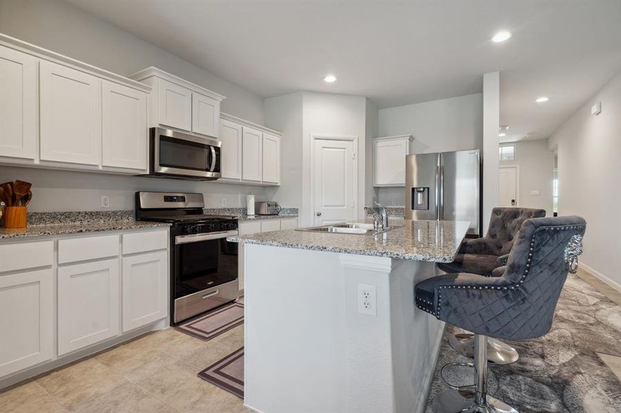 Furnished interior view inside a new home in Cambridge Brook, Denton (Image 8). Furnished interior view inside a new home in Cambridge Brook, Denton (Image 8).
