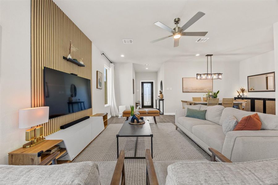 Furnished interior view inside a new home in Sunterra, Katy (Image 7).