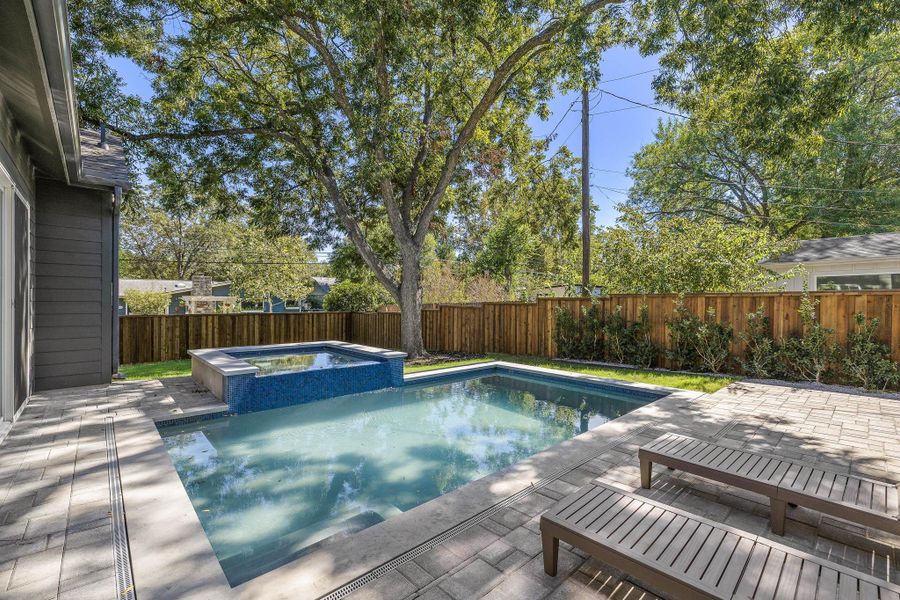 Exterior details and patio area of a home in , Austin (Image 22). Exterior details and patio area of a home in , Austin (Image 22).