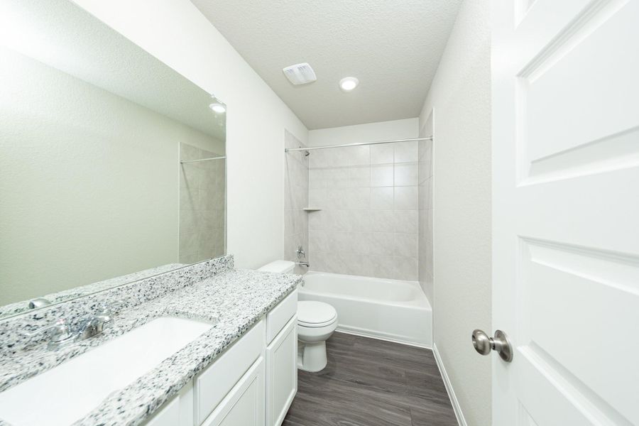 Furnished interior view inside a new home in Wayside Village, Houston (Image 5). Furnished interior view inside a new home in Wayside Village, Houston (Image 5).