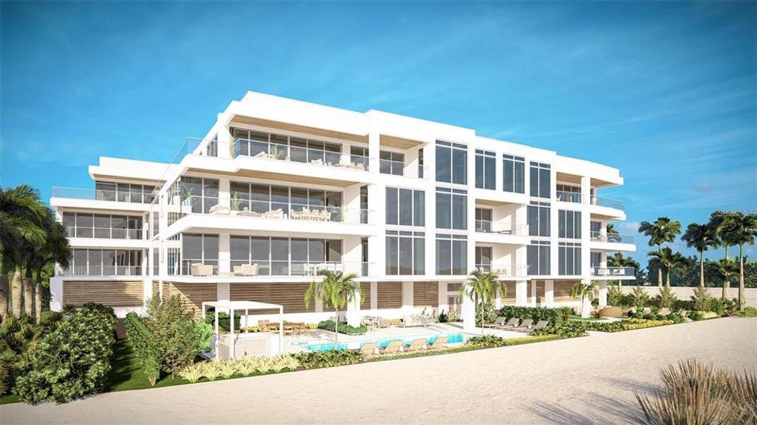 Front exterior of a new home in , Sarasota, FL, highlighting curb appeal (Image 1).