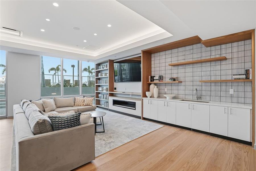 Furnished interior view inside a new home in , St. Petersburg (Image 15).