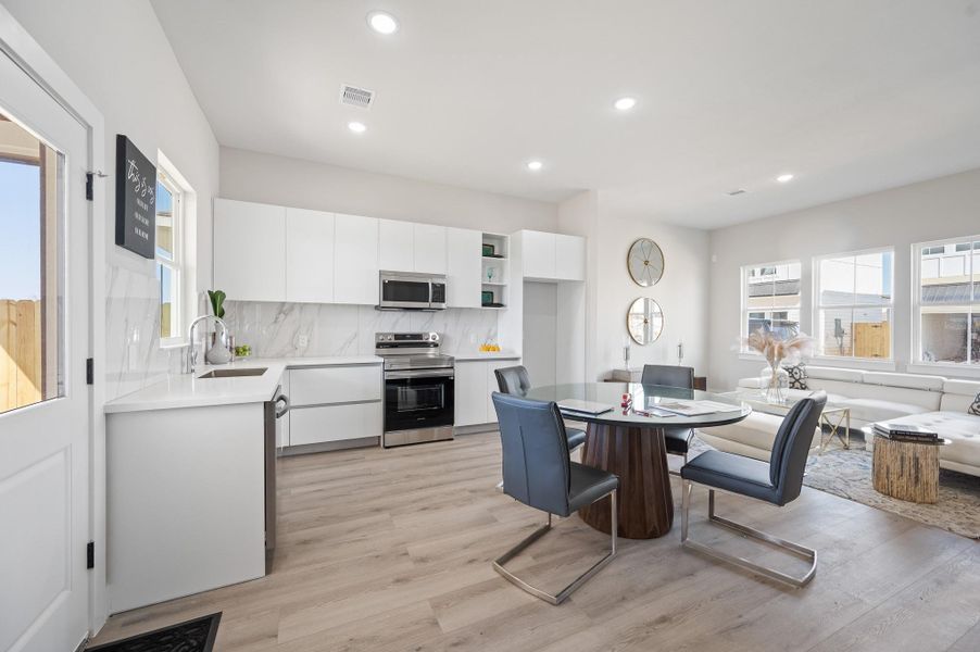 Furnished interior view inside a new home in Metro Village, Houston (Image 5).