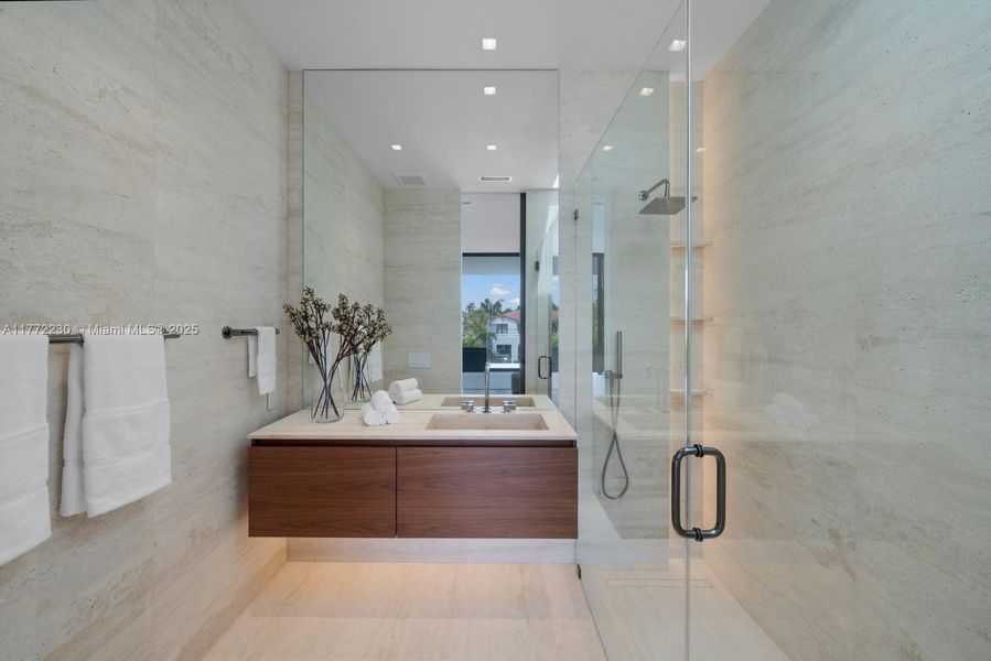 Furnished interior view inside a new home in , Miami Beach (Image 31). Furnished interior view inside a new home in , Miami Beach (Image 31).