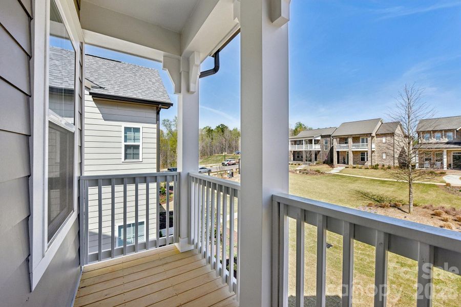 Exterior details and patio area of a home in The River District Single Family Homes, Charlotte (Image 4).