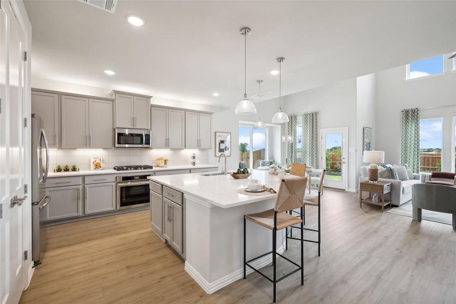 Model home photos of similar floorplans, not pictures of actual home.