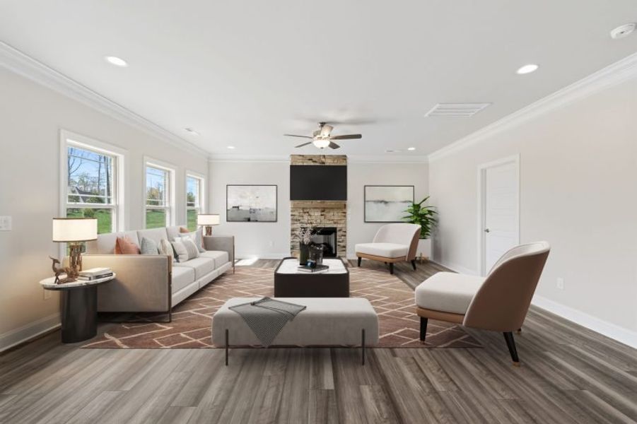 Furnished interior view inside a new home in Blacksmith, Stokesdale (Image 6).