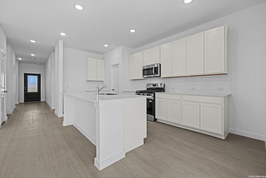 Furnished interior view inside a new home in , New Braunfels (Image 9).